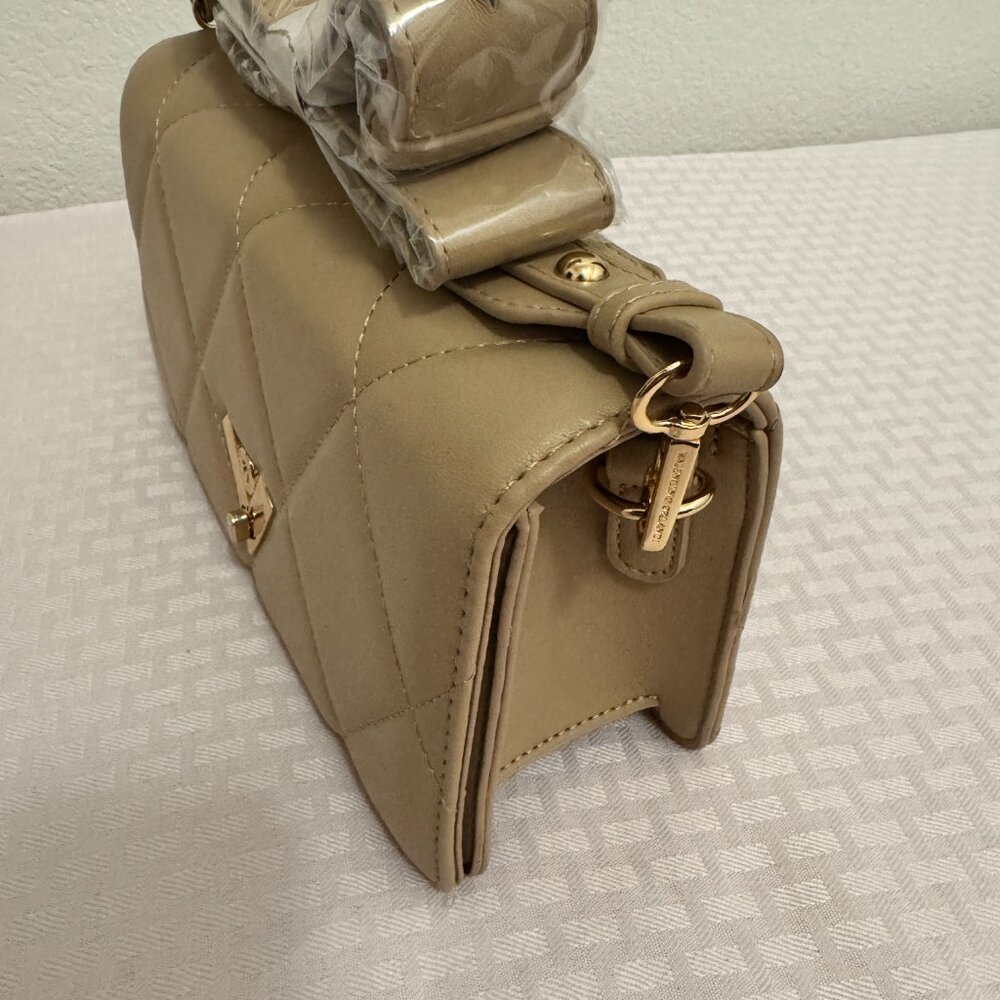 Valentino Orlandi Quilted Crossbody with Chained Leather Strap - Picture 4 of 6